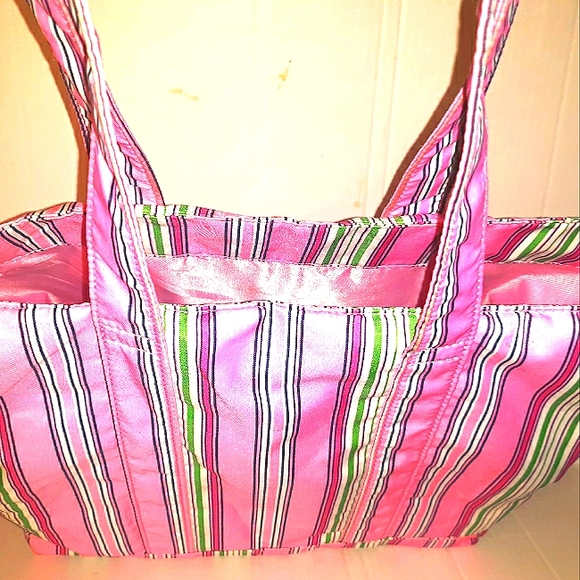 Beautiful Lauren Ralph Lauren Pink Stripe Shopper - Picture 10 of 16